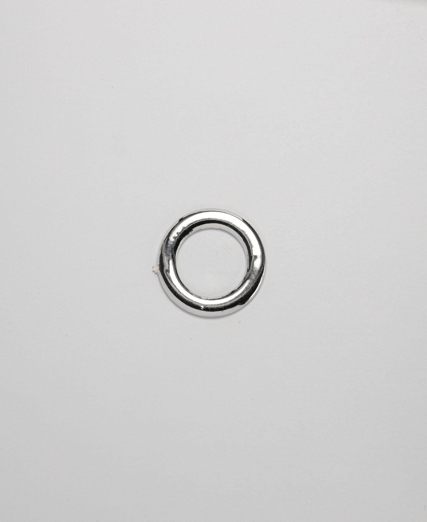 O-Ring - ABS Silver Flat (25mm) (SOLD IN PACKS OF 10)