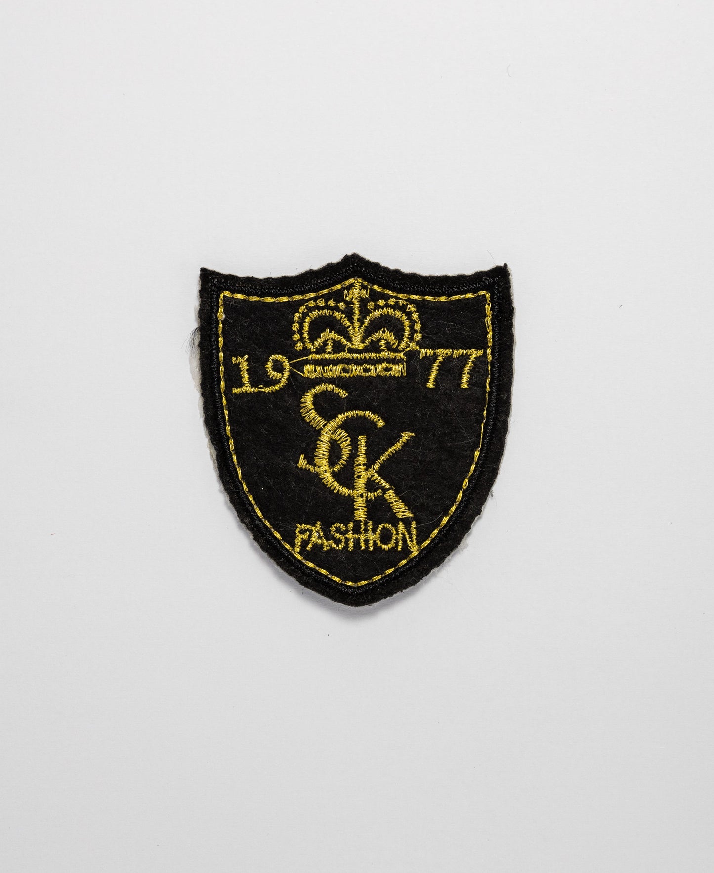 Iron on Motif - Black/Gold SCK Fashion 1977