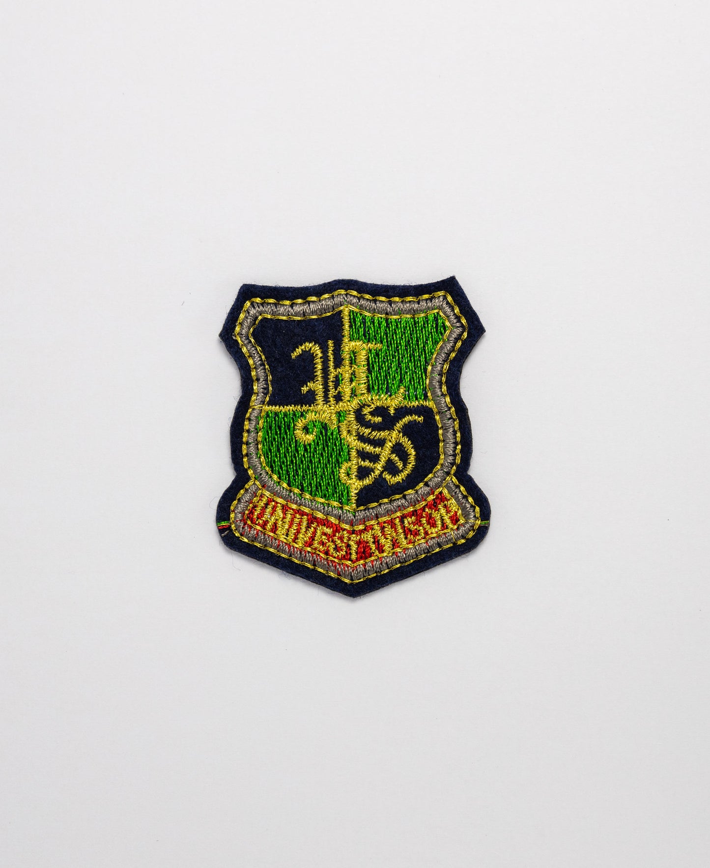 Iron on Motif - Navy/Green/Red/Gold Emblem