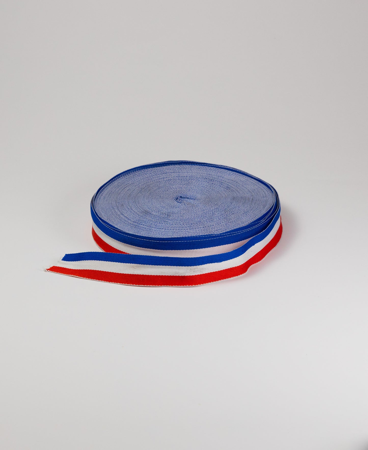Striped Grosgrain Tape - Blue/White/Red (25MM)
