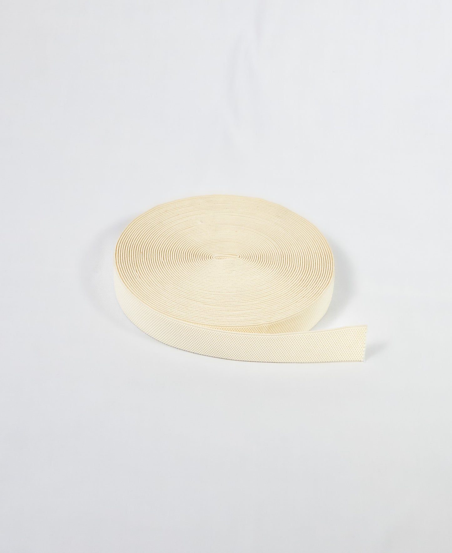 Fancy Elastic - Beaded Cream (40mm) (SOLD PER METER & ROLL)