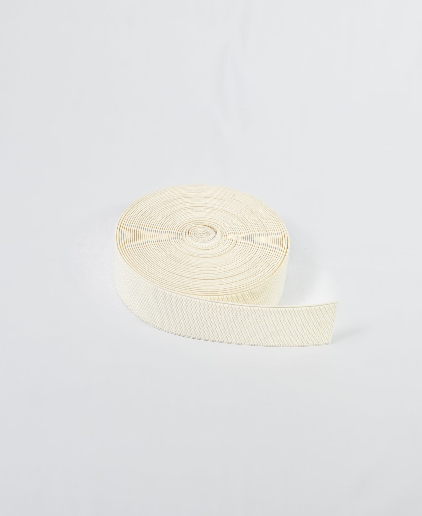 Fancy Elastic - Beaded Cream (60mm) (SOLD PER METER & ROLL)