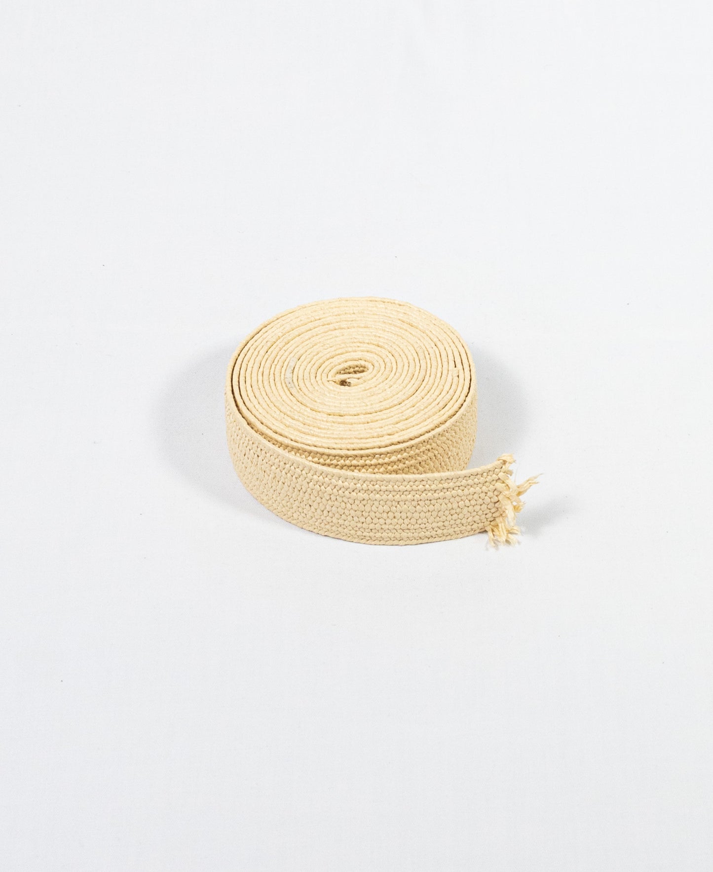 Hessian Braided Elastic - Cream (45mm) (SOLD PER METER & ROLL)