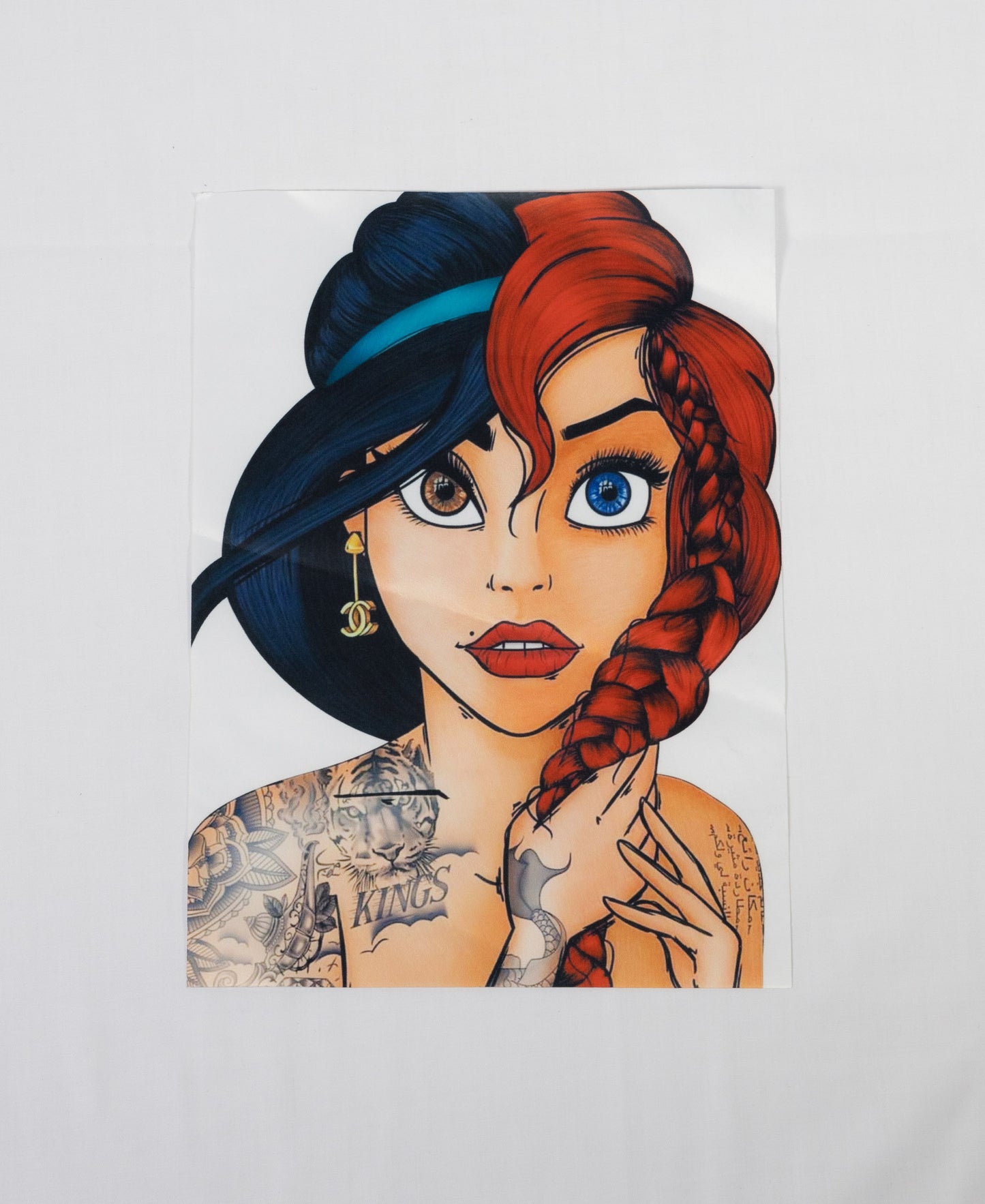 Sew On Motif - Half and Half Princess