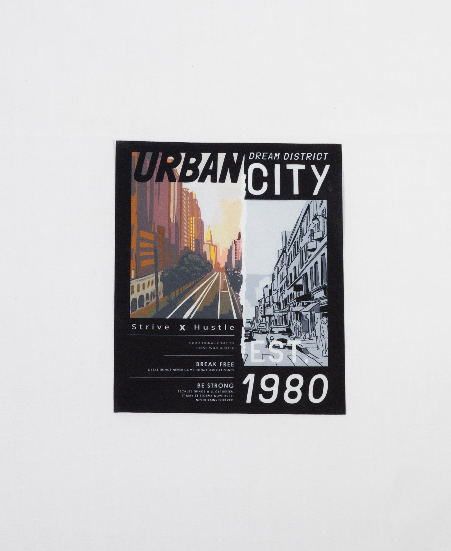 Sew On Motif - "Urban City"
