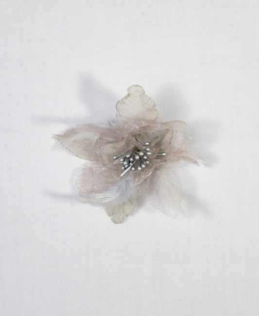 Pin On Organza Flower with Feather