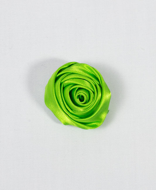 Satin Rose Flower Brooches