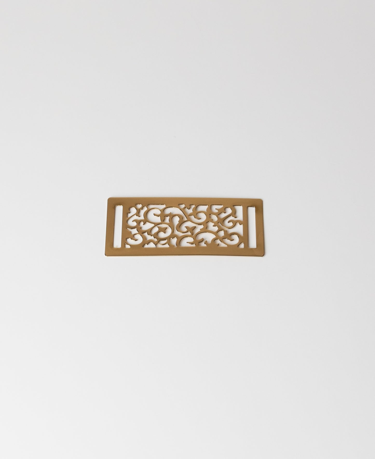 Metal Plate - Gold Swirly Pattern Rectangle