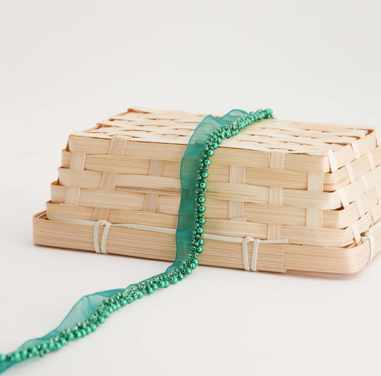 Organza Braid & Pearls (SOLD PER METER)
