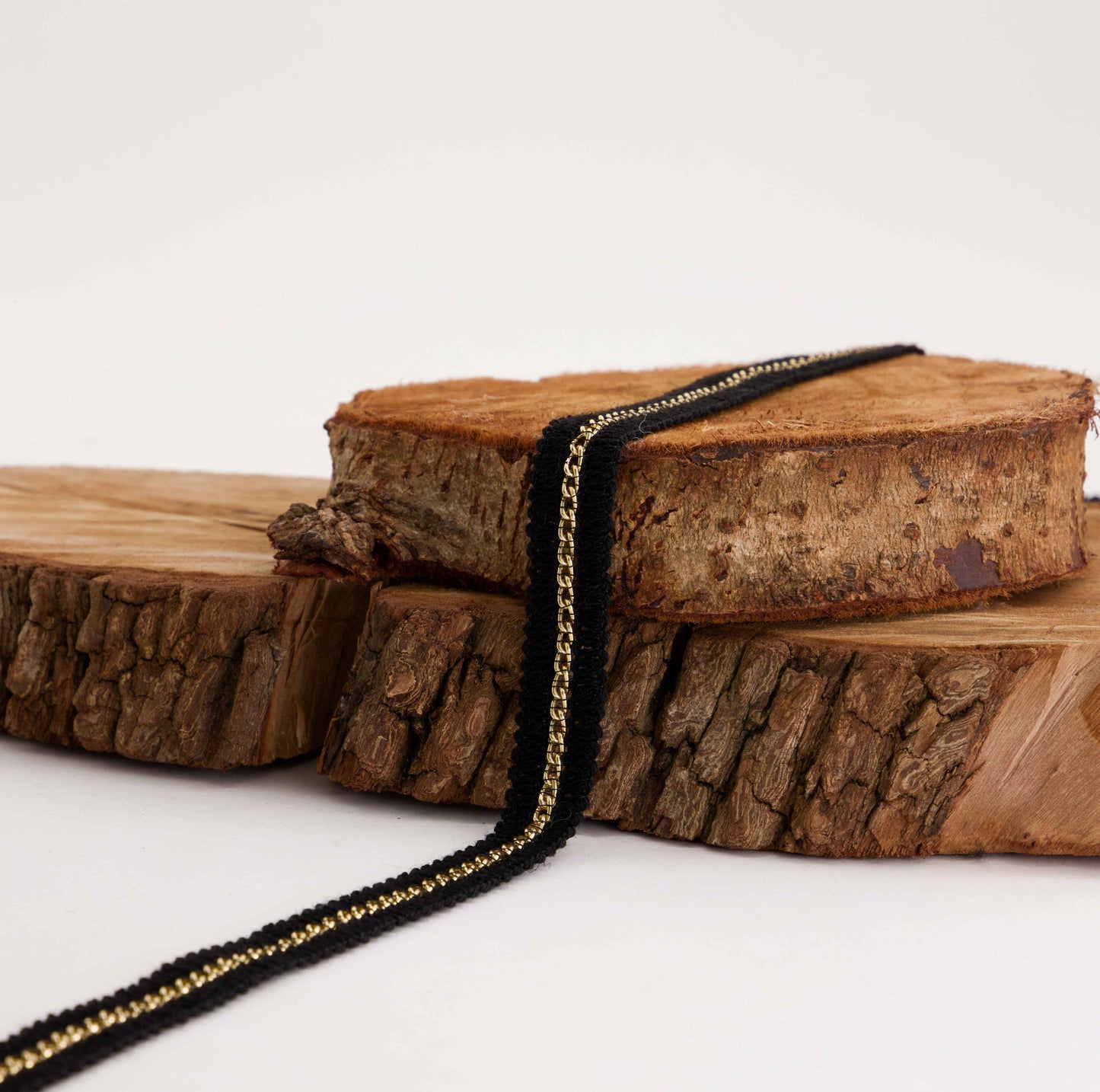 Braid with Gold Chain (SOLD PER METER)