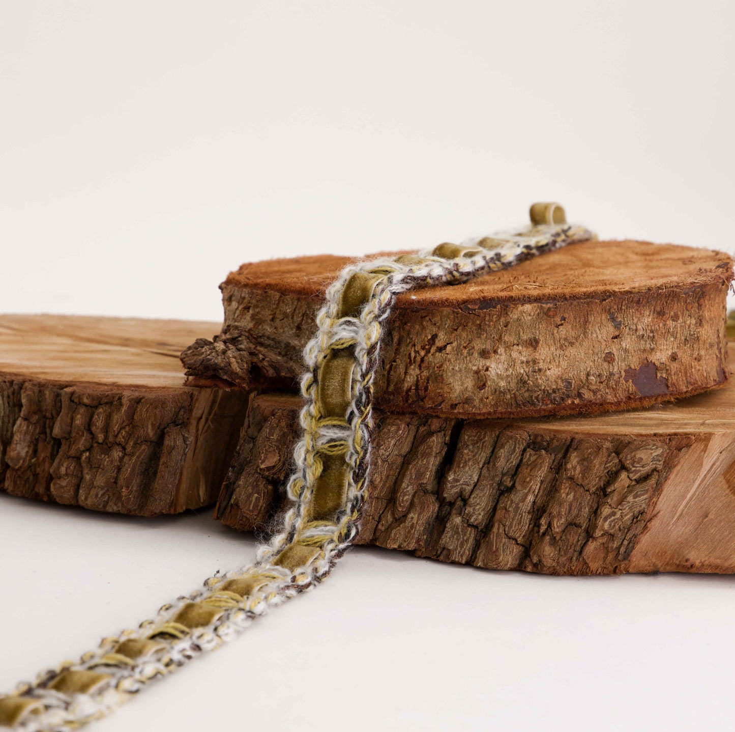 Ladder Braid with Velvet (SOLD PER METER)