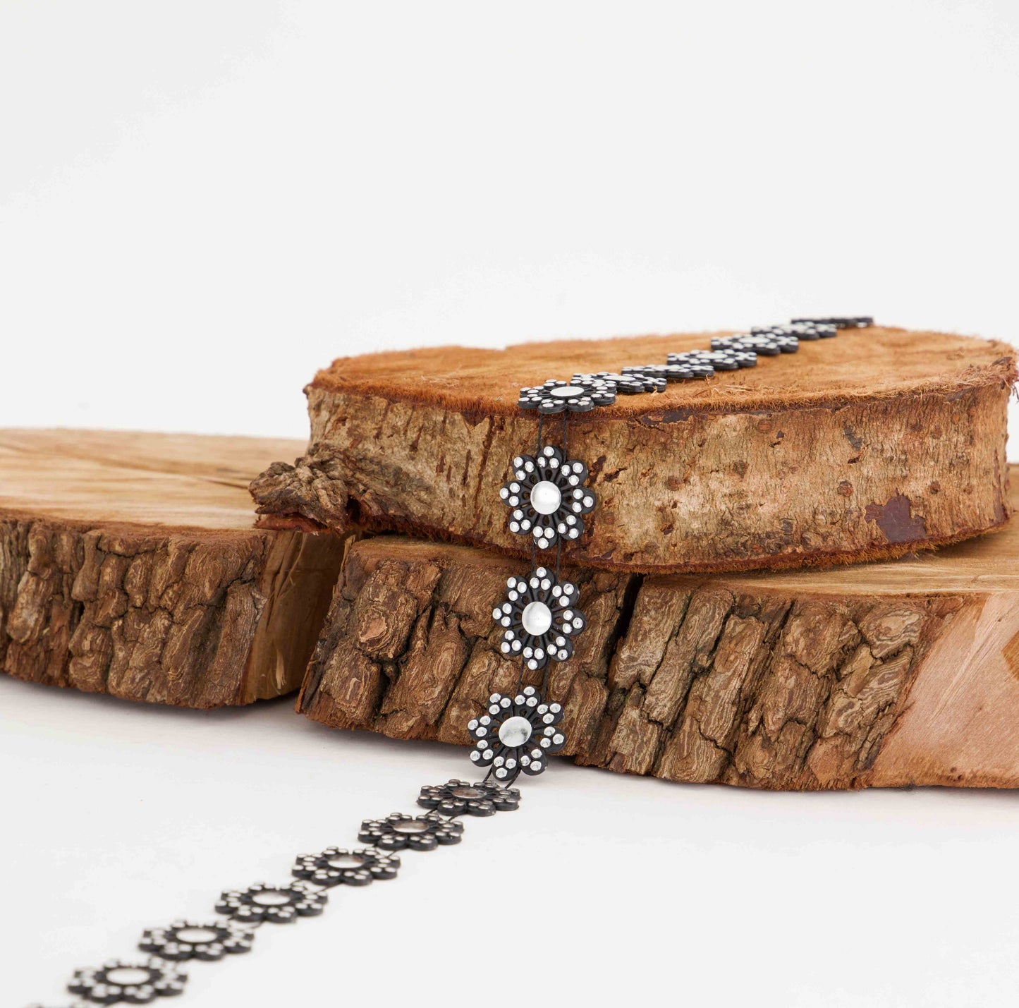 Plastic Flower Braid (SOLD PER METER)