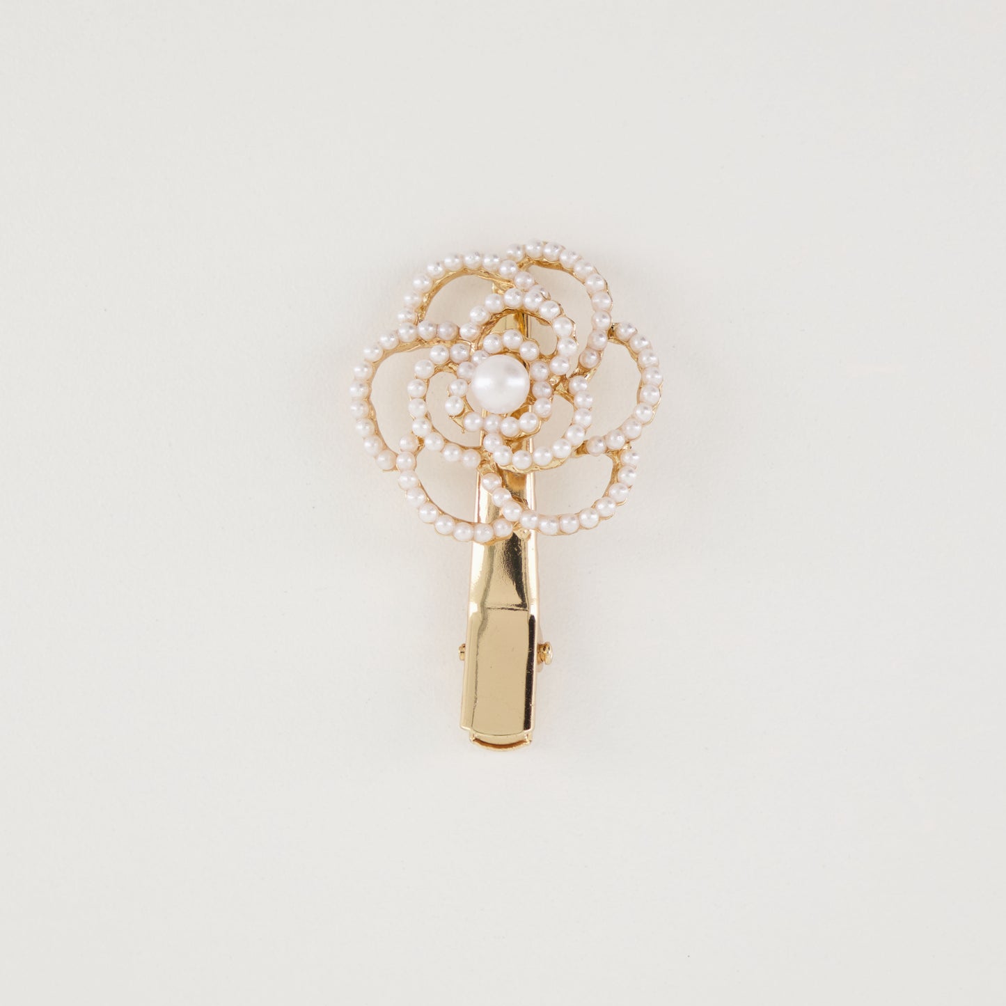 Rose Pearl Hair Clip