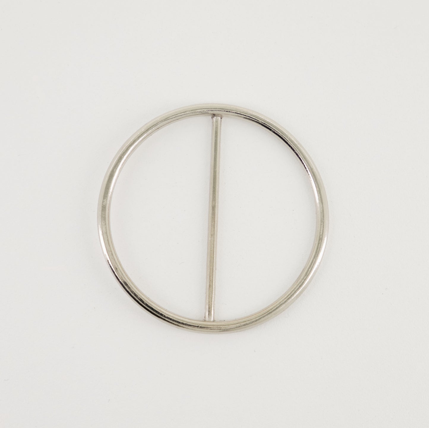 Round Silver Metal Slider (5cm)