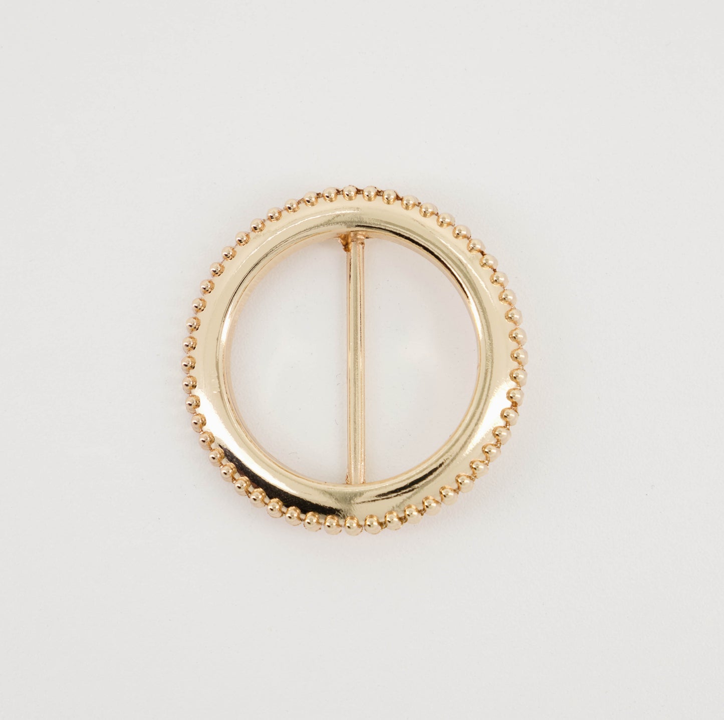 Gold Inner Bar Round Buckle (3.5cm)