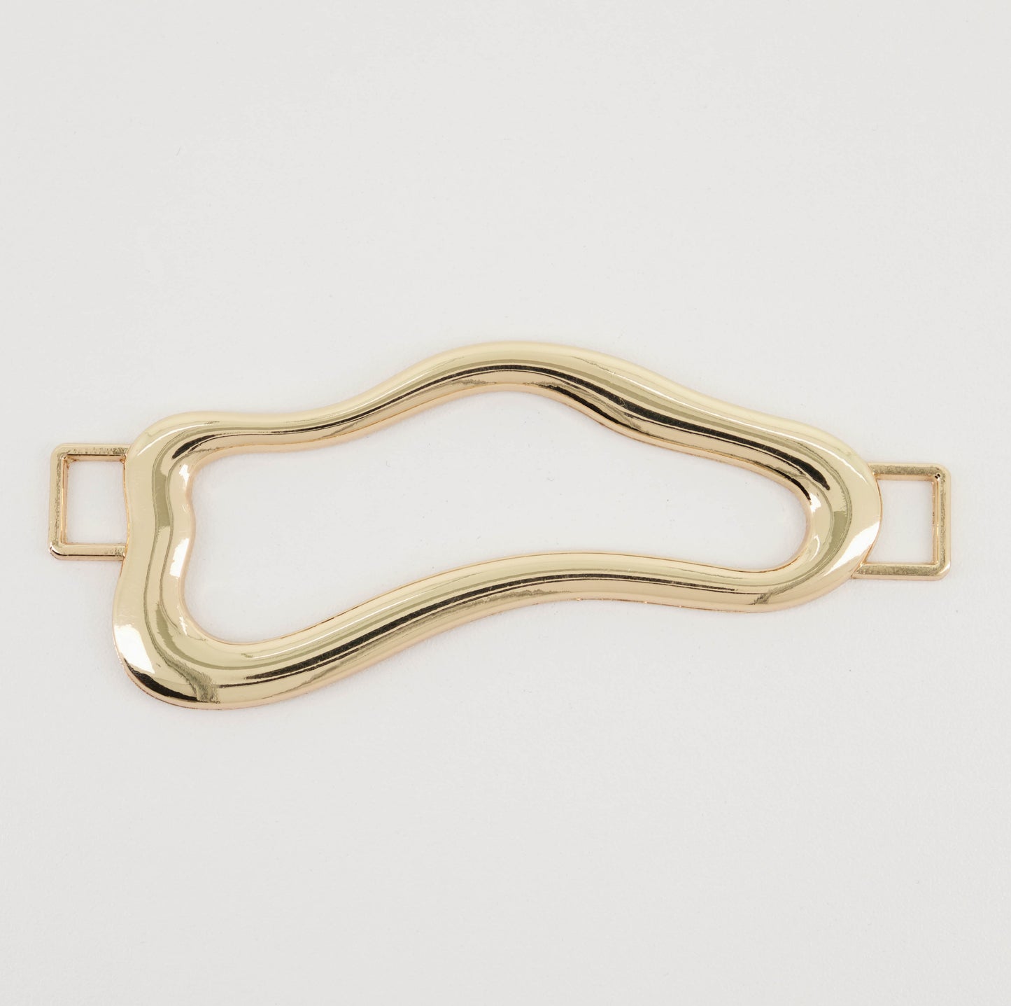 Rose Gold Oblong Loop Metal Buckle