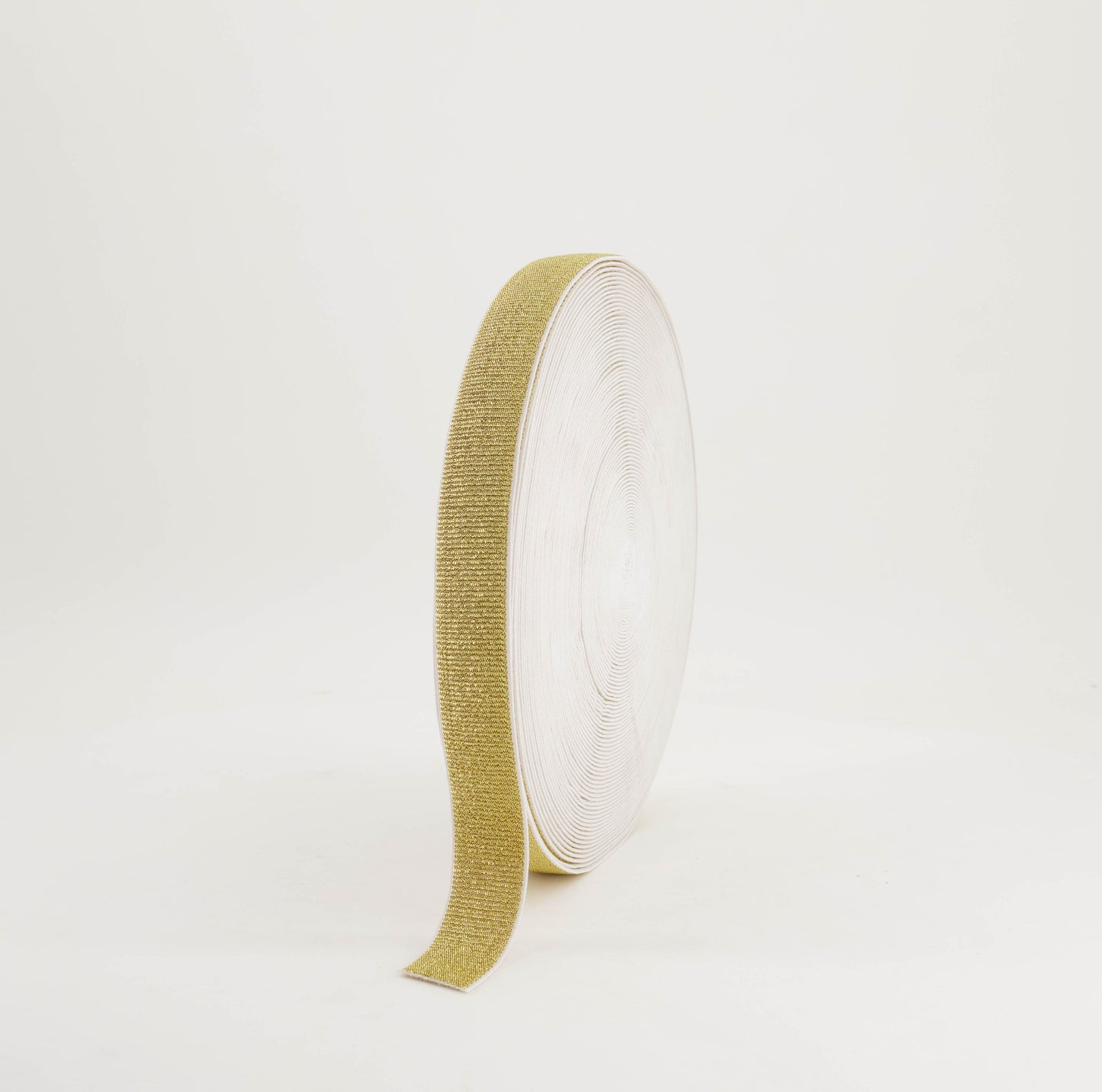 Fancy Elastic - Gold Lurex (30mm) (SOLD PER METER & ROLL)