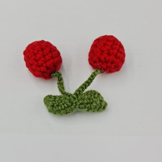 Crochet Cherry Motif