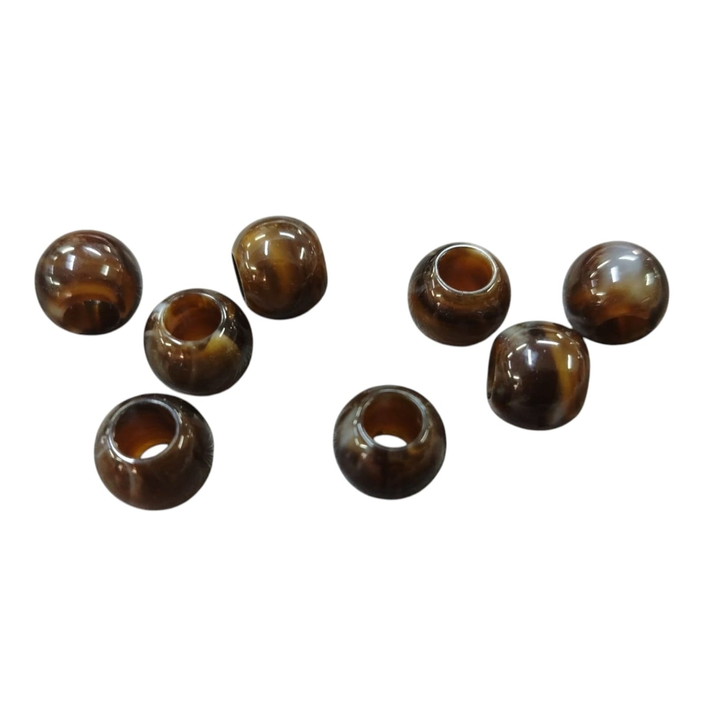 Acrylic Beads - Round - 12mm Length x 5mm Hole - (9 Colours) (SOLD IN PACKS OF 50)