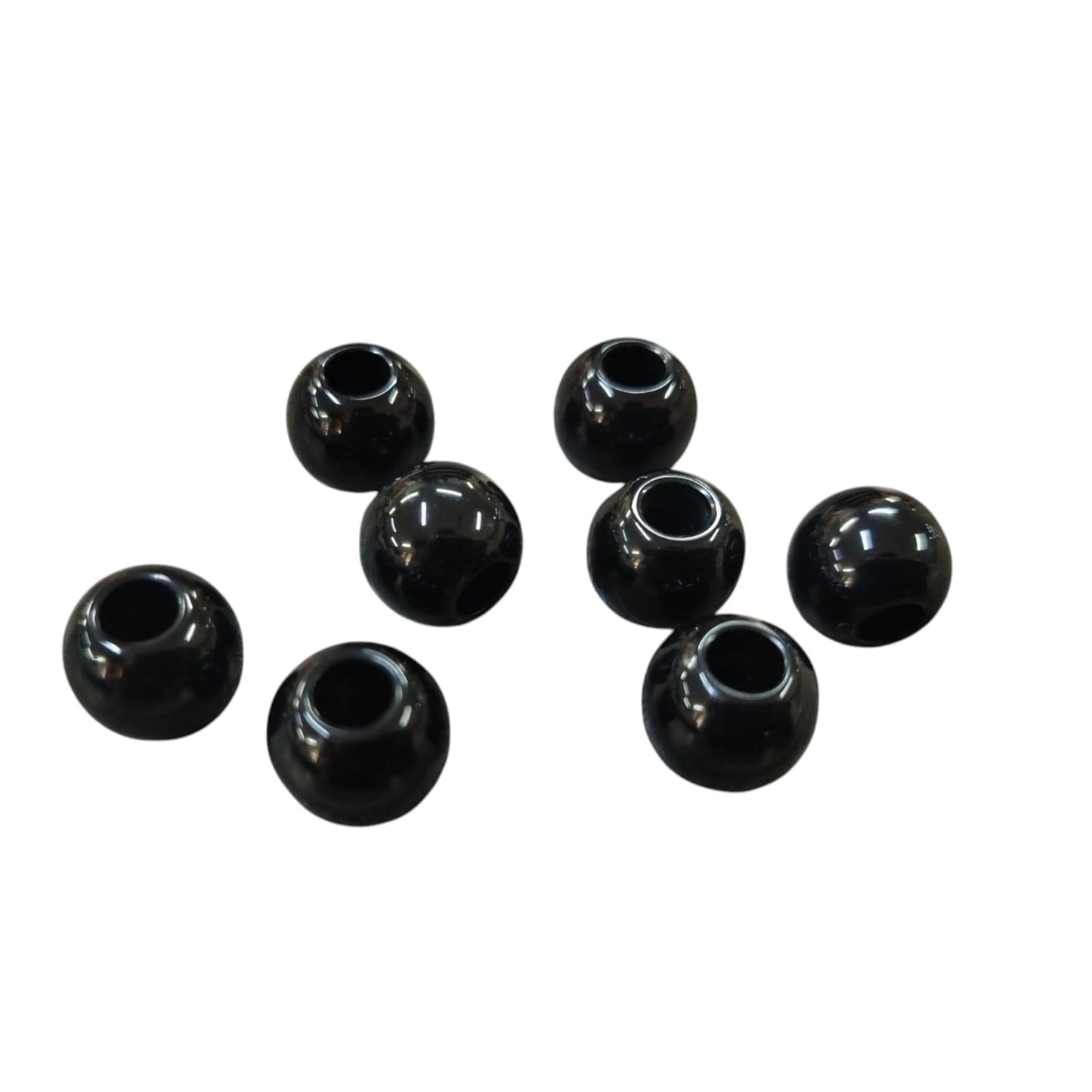 Acrylic Beads - Round - 12mm Length x 5mm Hole - (9 Colours) (SOLD IN PACKS OF 50)