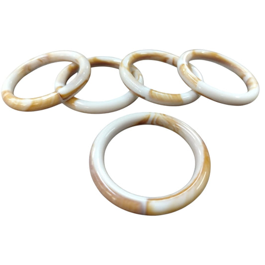 O Ring - Acrylic - Sea Shell Colour - 30mm Inner x 40mm Outer (SOLD IN PACKS OF 50)