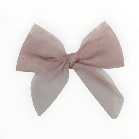 Organza Net Bow - Mauve - 60 x 35mm