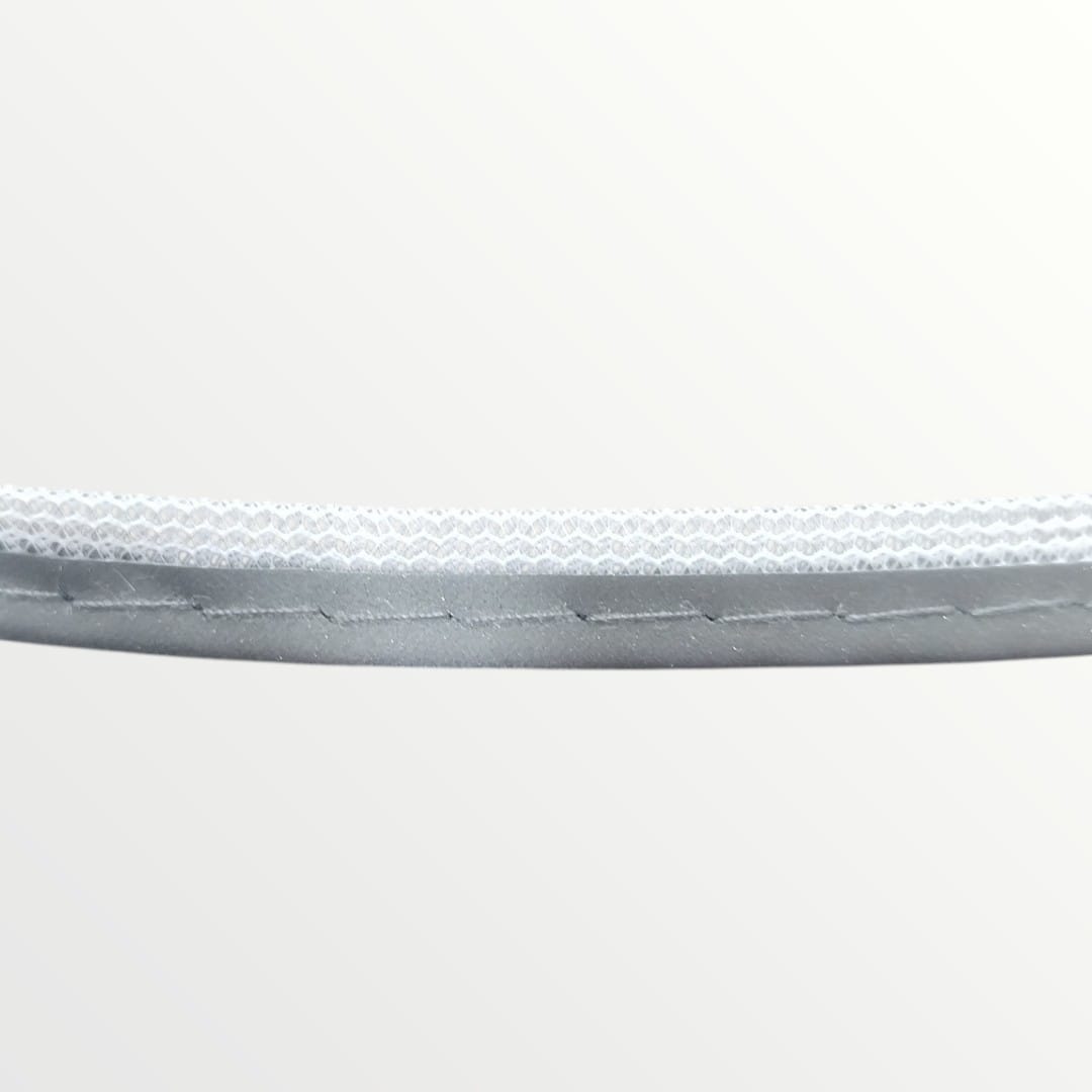 Reflective Piping -10mm - Reflective Silver/White (Sold per 100m Bundle)