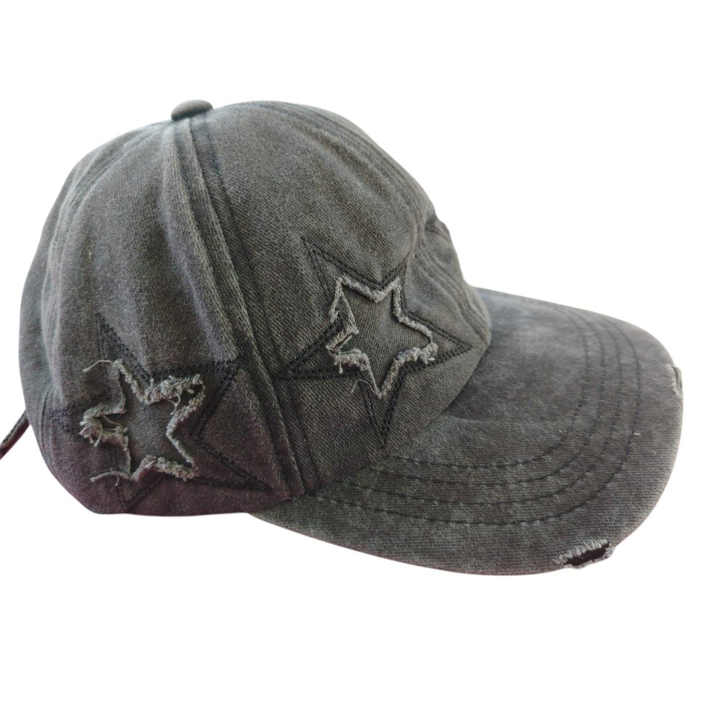 Dank - Star Boi Distressed Cap - 4 Colours (Pink)(Blue)(Black)(Beige)