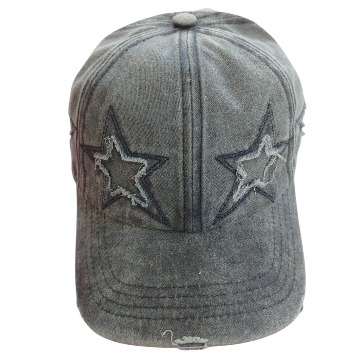 Dank - Star Boi Distressed Cap - 4 Colours (Pink)(Blue)(Black)(Beige)