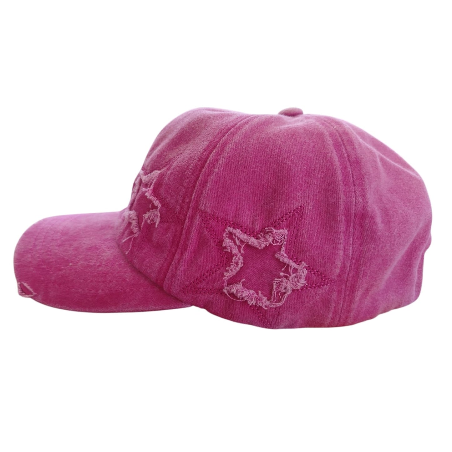 Dank - Star Boi Distressed Cap - 4 Colours (Pink)(Blue)(Black)(Beige)