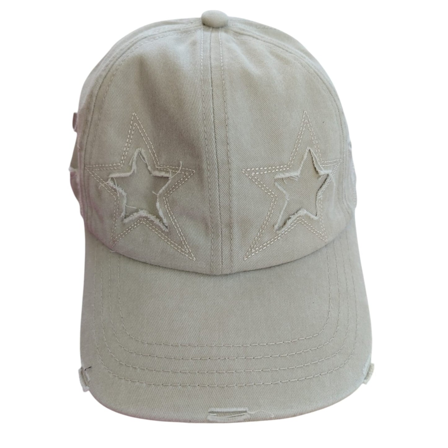 Dank - Star Boi Distressed Cap - 4 Colours (Pink)(Blue)(Black)(Beige)
