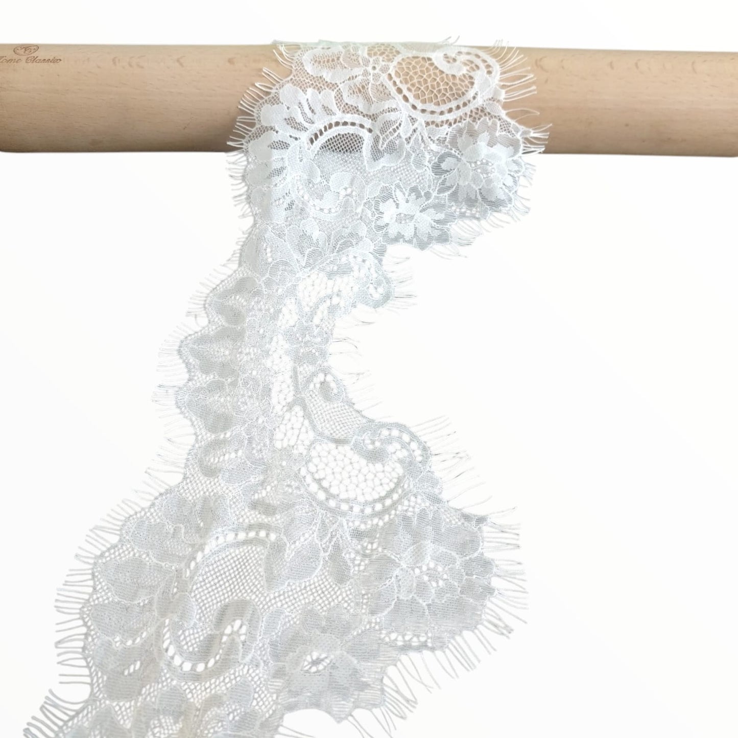 Eyelash Lace - 14cm - White (SOLD in 3m Pieces)