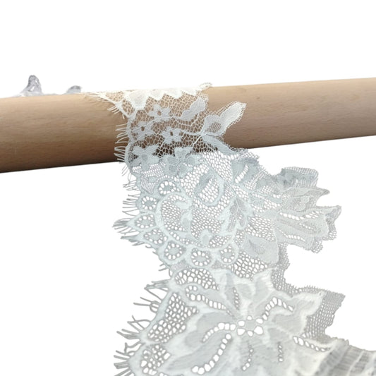 Eyelash Lace - 14.5cm - White (SOLD IN 3m Pieces)