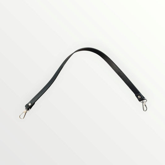 60cm PU Leather Bag Handle - Black or Brown PU  - Gold or Silver Metal Snaphook