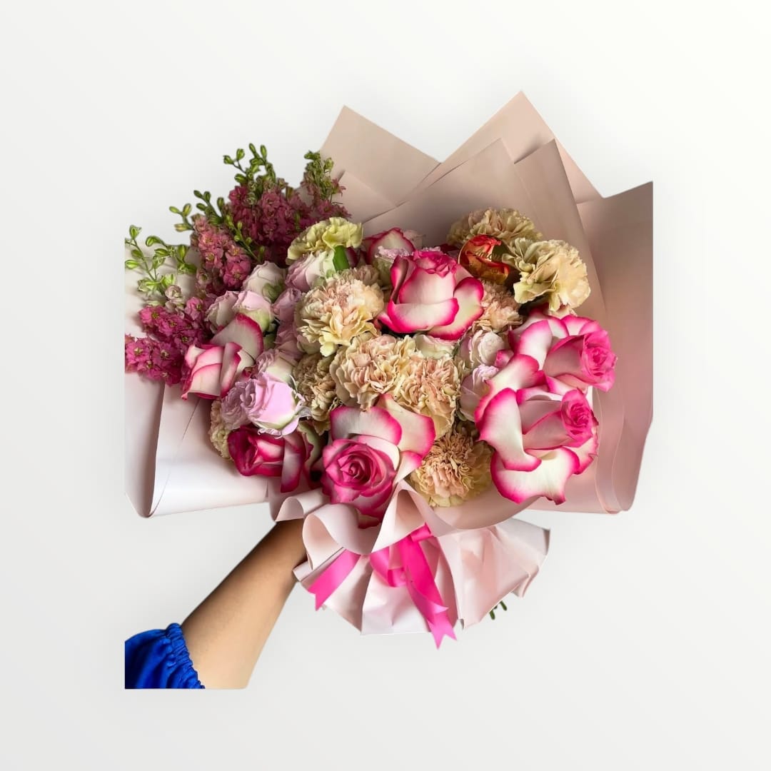 58cm x 58cm Flower Wrapping Paper (PLAIN) - (PACK OF 20 SHEETS)
