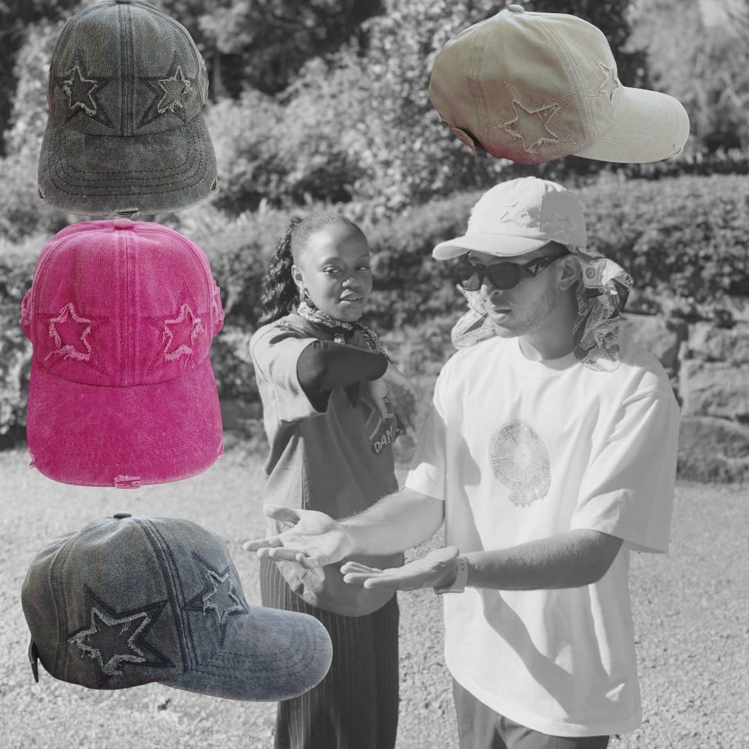 Dank - Star Boi Distressed Cap - 4 Colours (Pink)(Blue)(Black)(Beige)