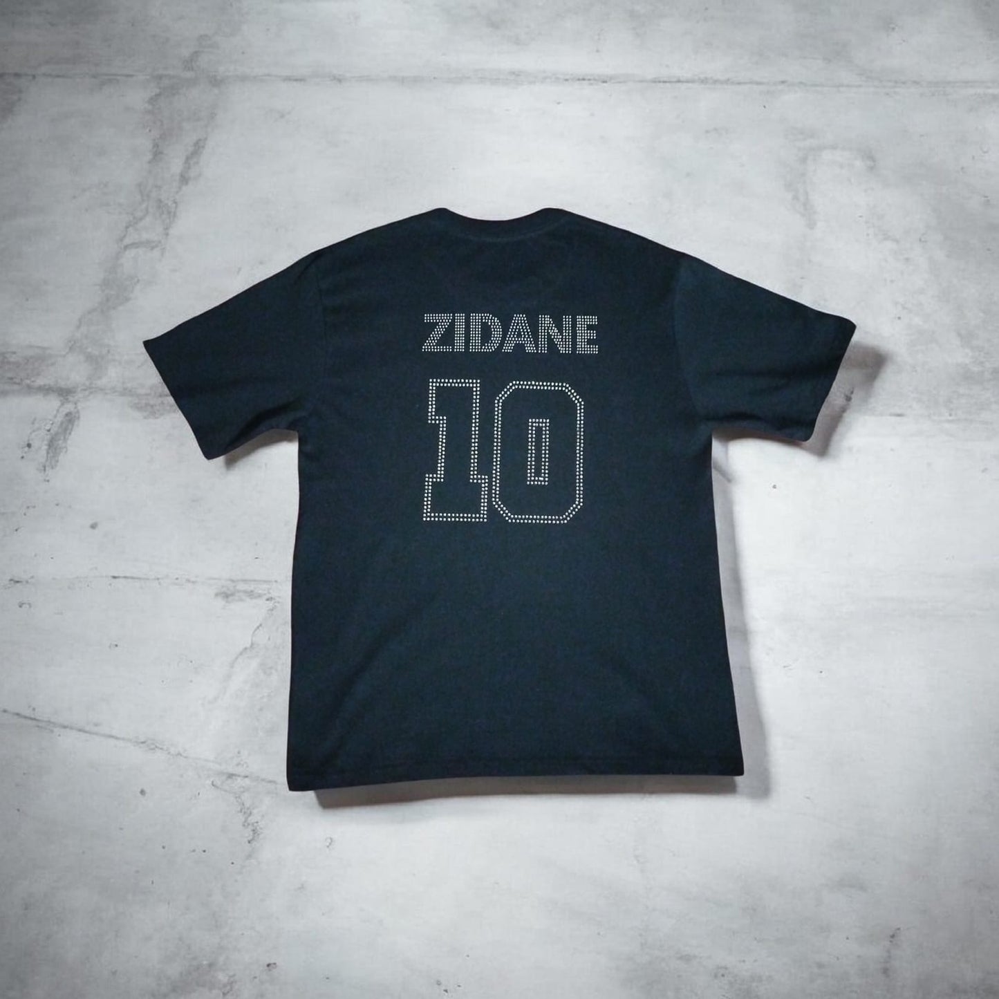 Dank - Rhinestone Custom Street Football Bling Tee - Le Football - Black