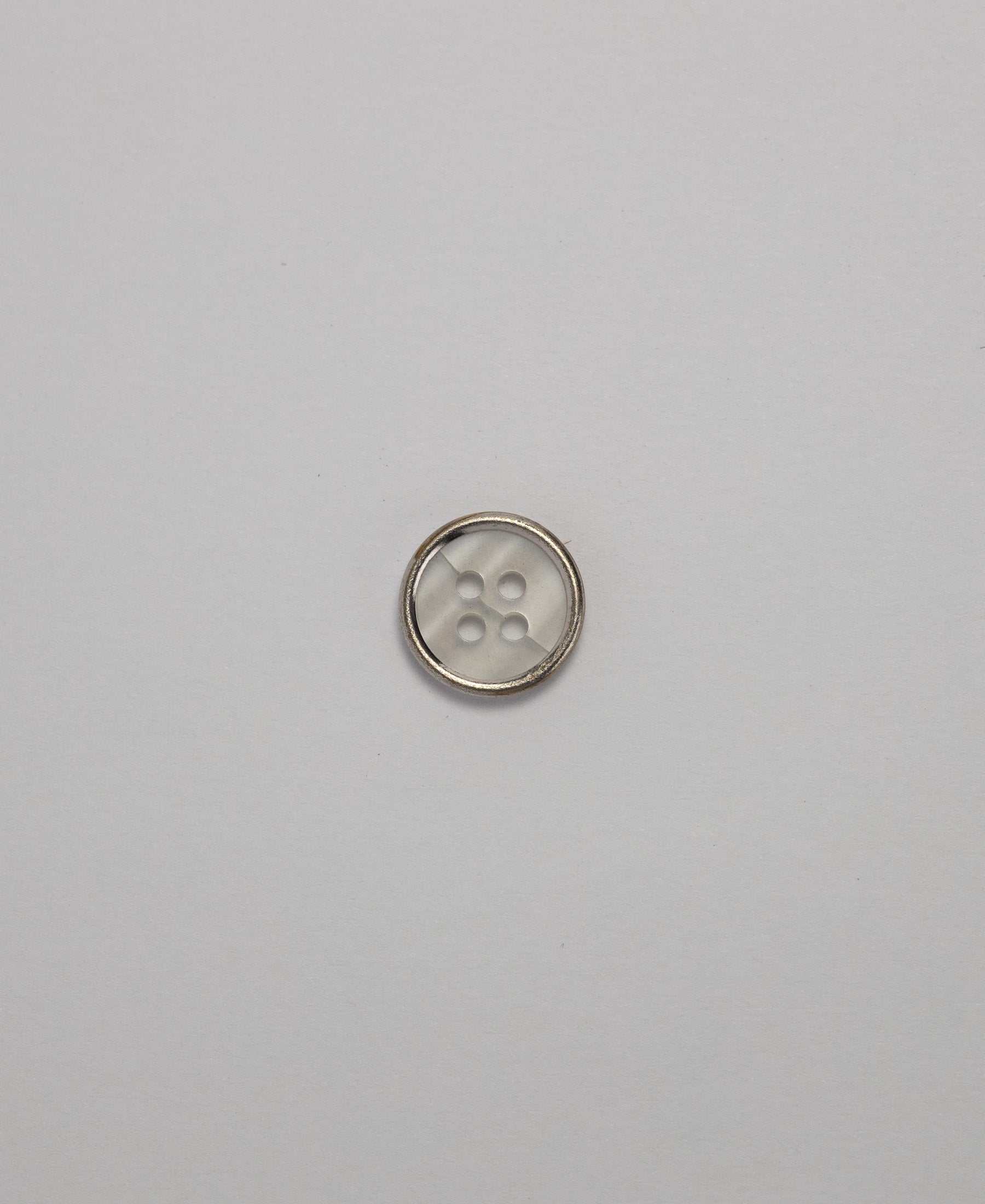 Acrylic Rim Button - 4 Hole - 11.5mm - Silver (SOLD IN PACKS OF 10 ...