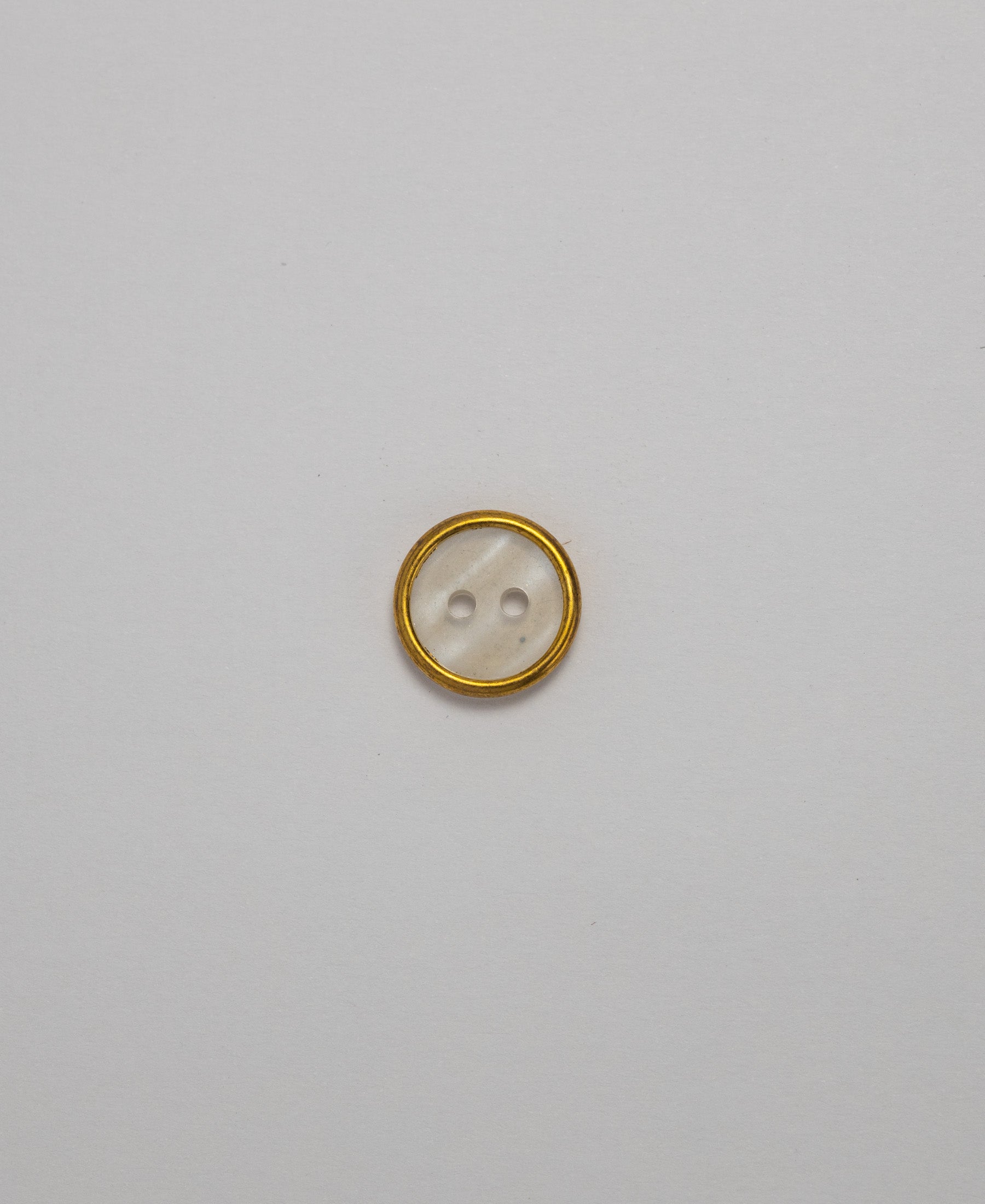 Acrylic Rim Button - 2 Hole - 11.5mm - Gold (SOLD IN PACKS OF 10 ...