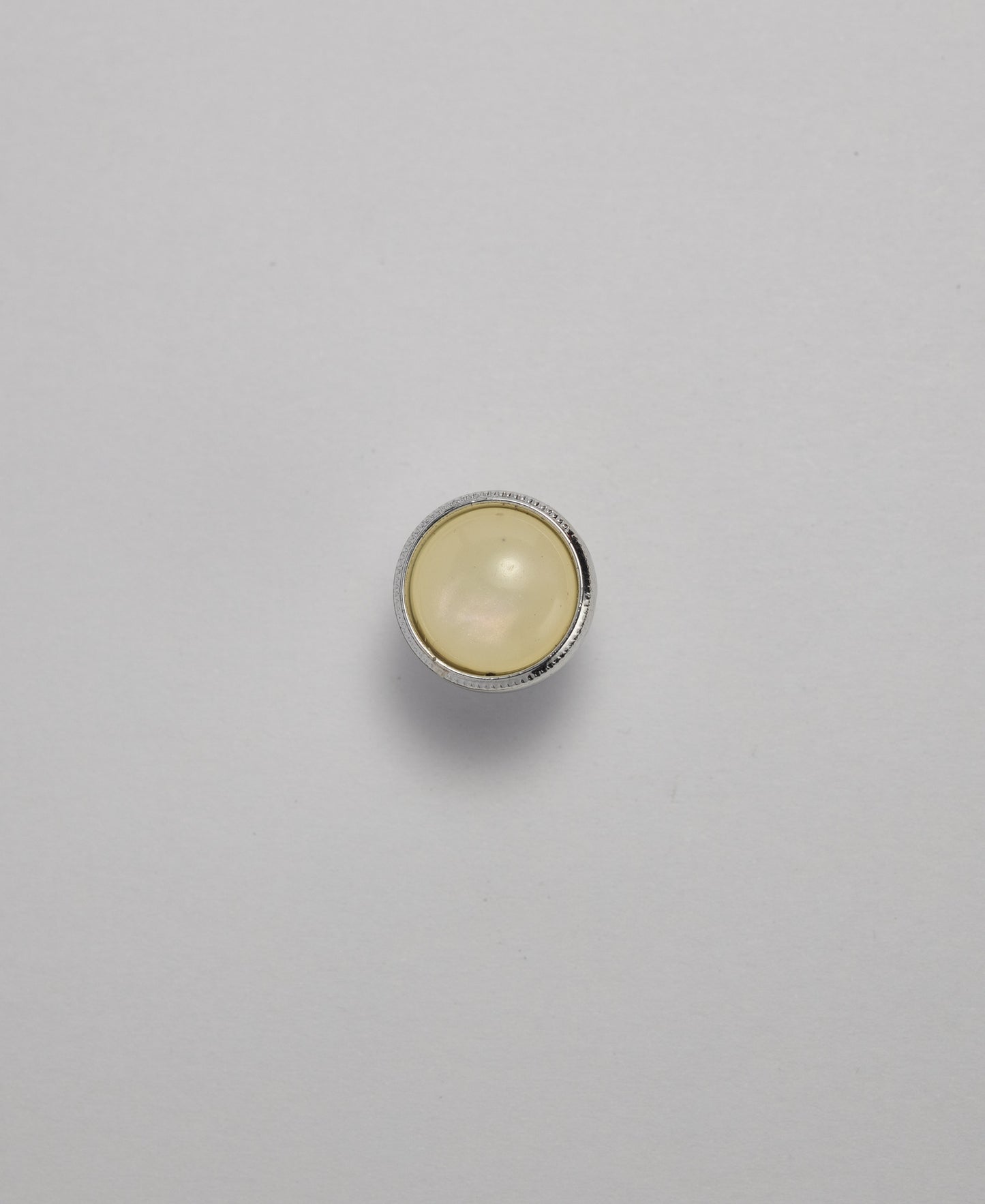 Pearl Rim Buttons - Shank - 11.5mm - Silver (SOLD IN PACKS OF 10)