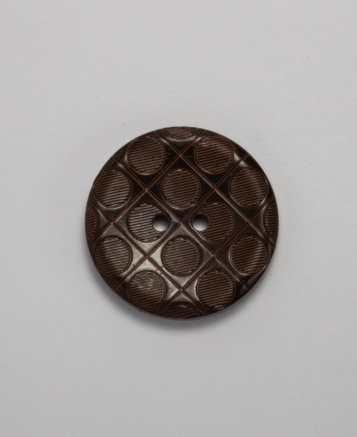 Look Button Leather Look Buttons - 2 Hole - 34mm - Brown (SOLD IN PACKS OF 5 ...