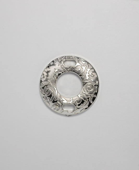 O-Ring- Silver Patterned (22mm) (SOLD IN PACKS OF 10)