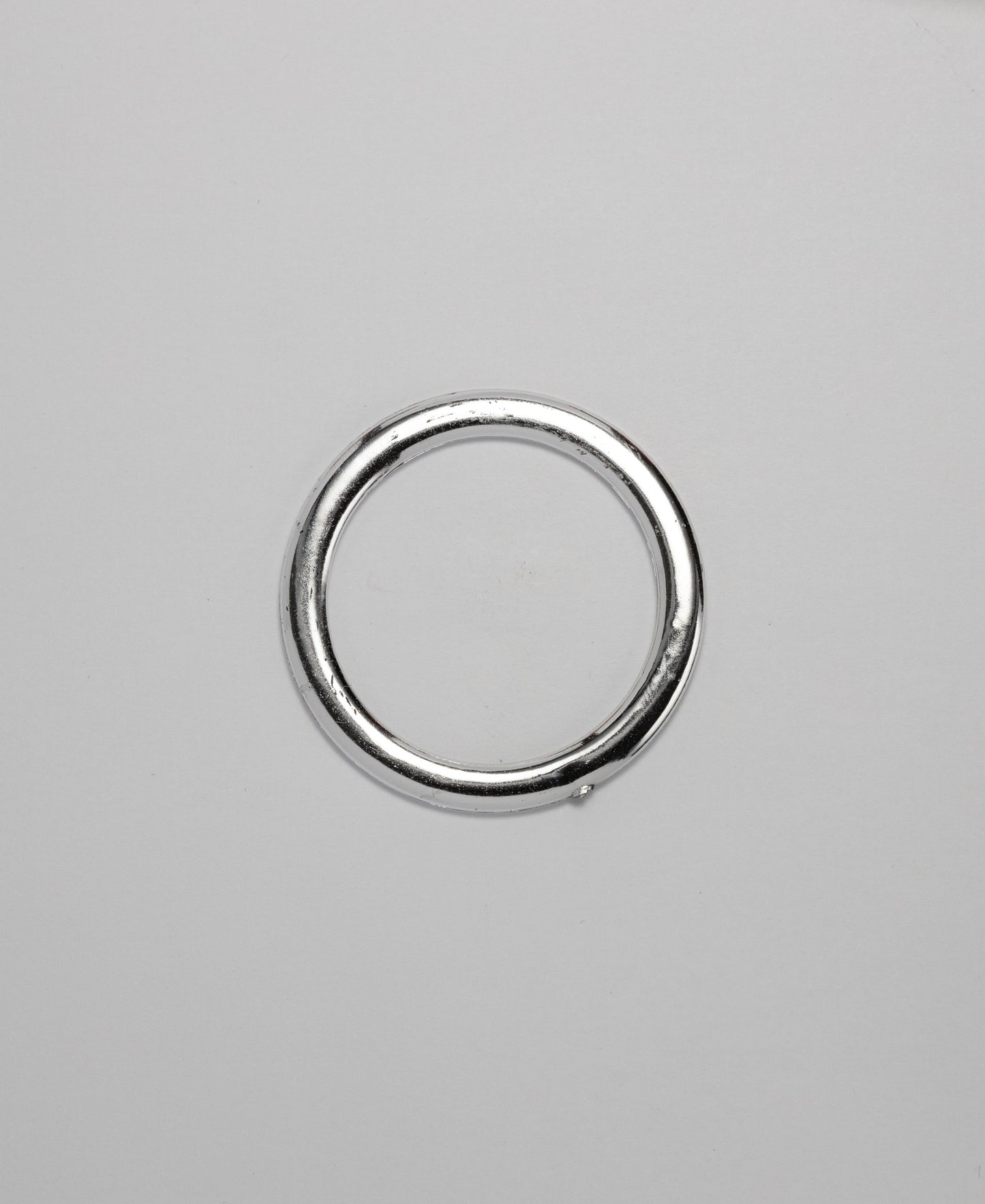 O-Ring - ABS Silver Flat (40mm) (SOLD IN PACKS OF 10)