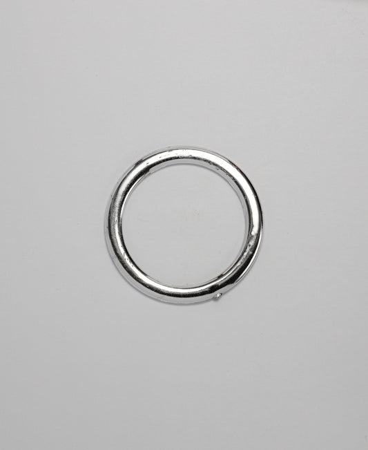 O-Ring - ABS Silver Flat (40mm) (SOLD IN PACKS OF 10)