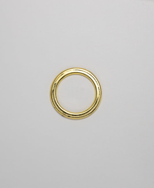 O-Ring - ABS Gold Flat (30mm) (SOLD IN PACKS OF 10)