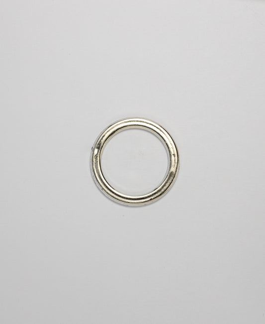O-Ring - ABS Silver  Flat (30mm) (SOLD IN PACKS OF 10)