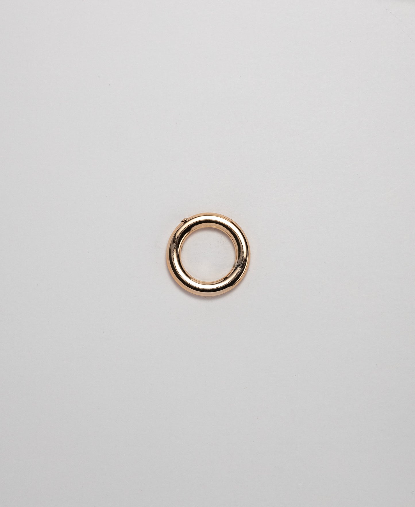 O-Ring - ABS Rose Gold Flat (15mm) (SOLD IN PACKS OF 10)