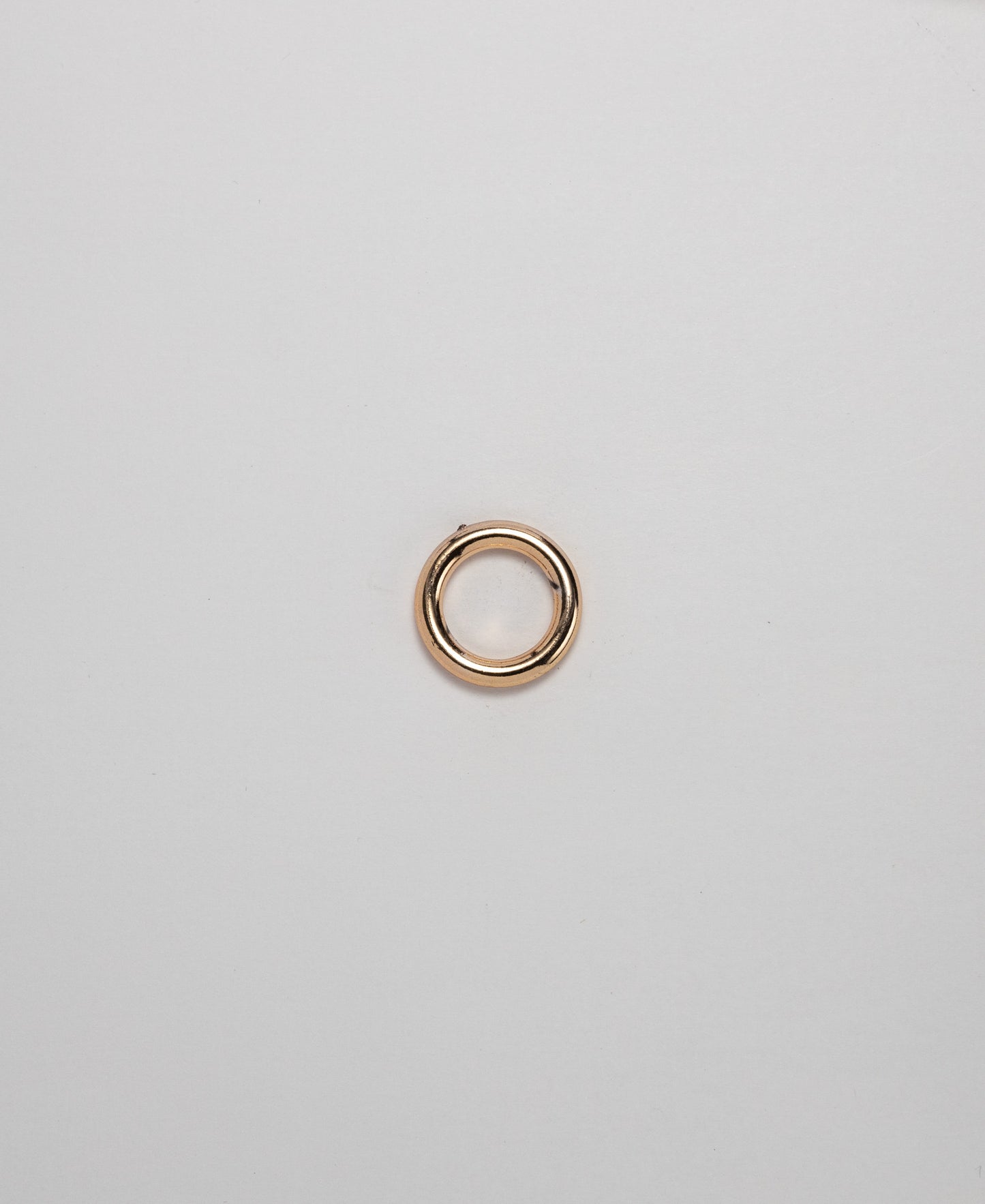 O-Ring - ABS Rose Gold Tubular (15mm) (SOLD IN PACKS OF 10)