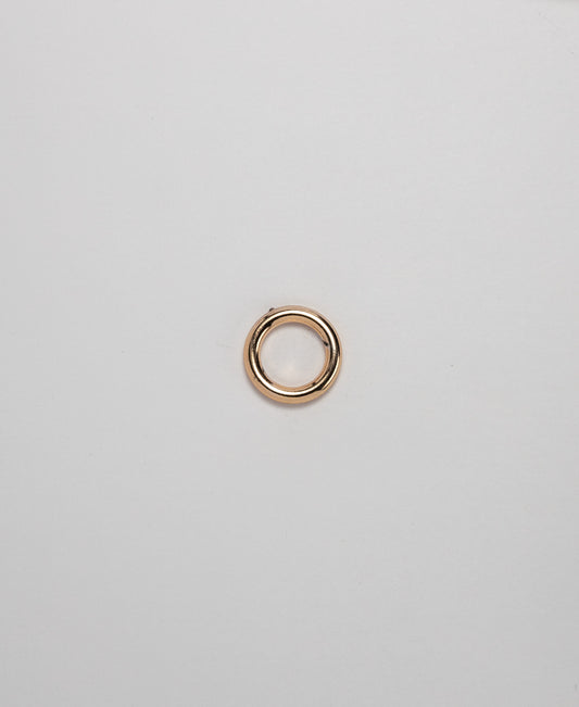 O-Ring - ABS Rose Gold Tubular (15mm) (SOLD IN PACKS OF 10)