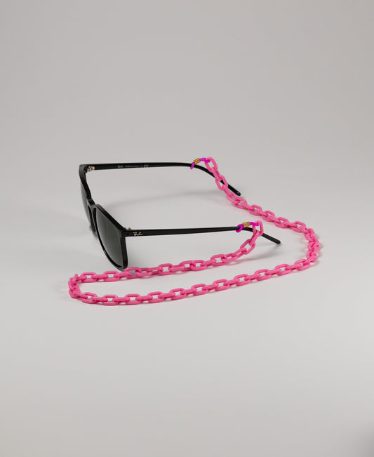 Sunglasses Chain Acrylic Links - Cerise